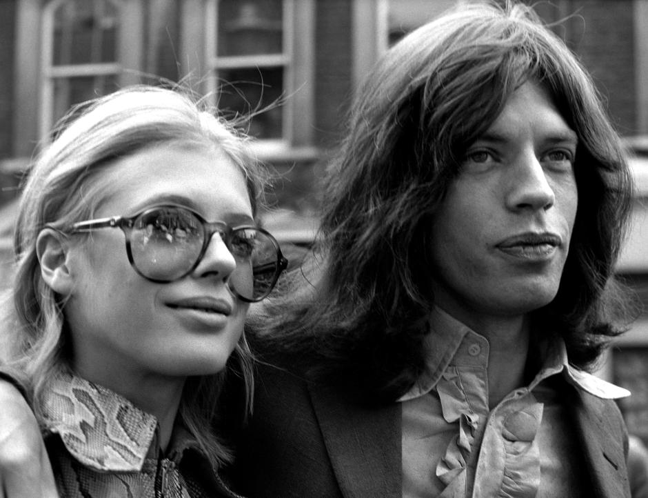 Marianne Faithfull junto con Mick Jagger