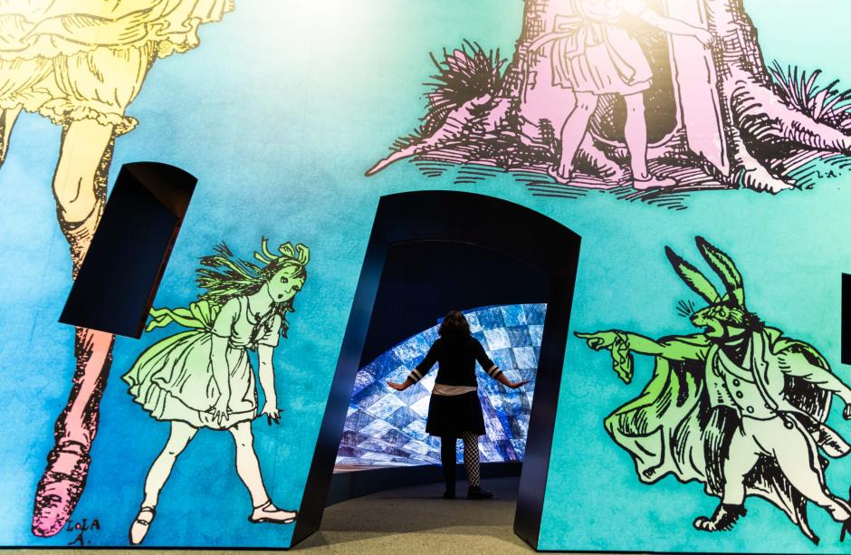 Sala de la exposición en el Caixa Forum