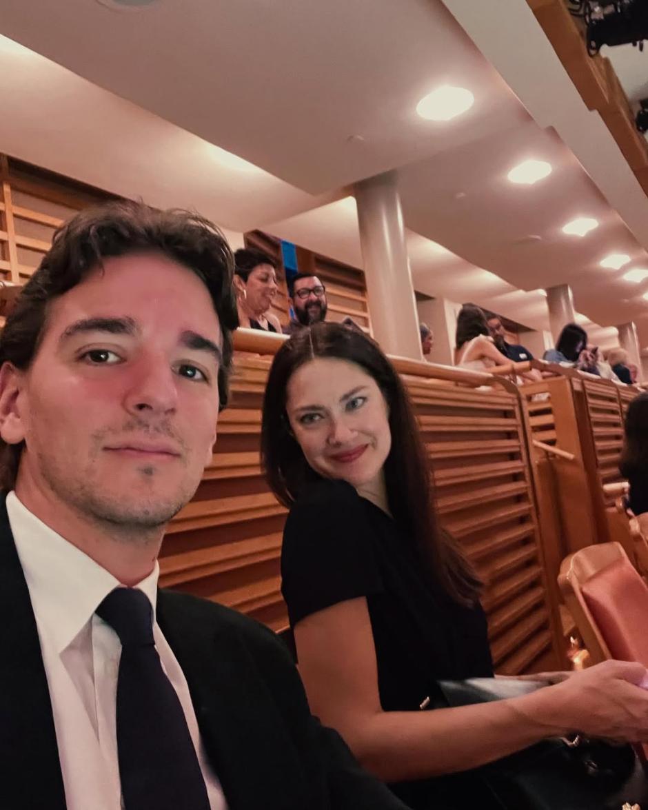 Clemente Lequio, junto a su mujer