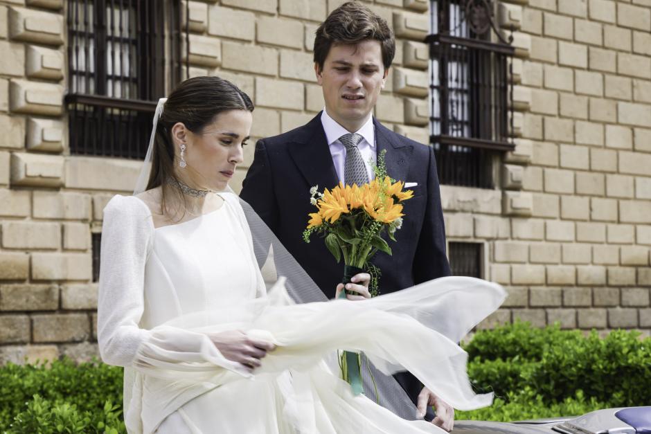 Jean Philippe Denizot y Marta Elorduy Tourné se casaron en la iglesia del Hospital Taveros de Toledo