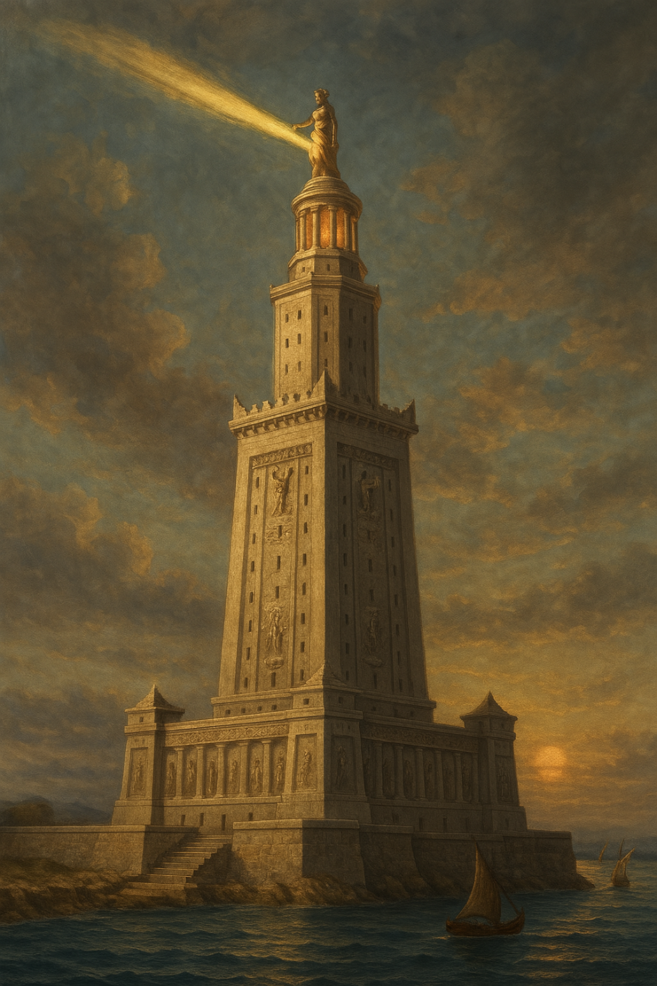 El faro de Alejandría, según ChatGpt