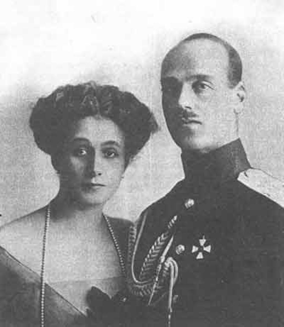 Natalia Serguéyevna Wulfert y Miguel en 1909