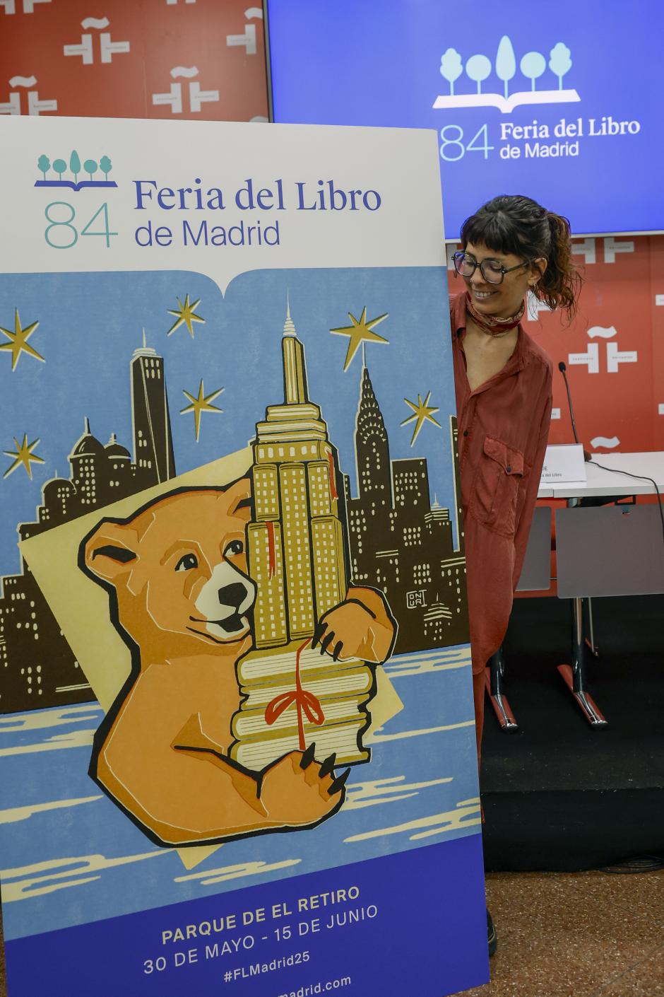 Cartel de la Feria del Libro de Madrid, cuya autora es la ilustradora argentina Coni Curi