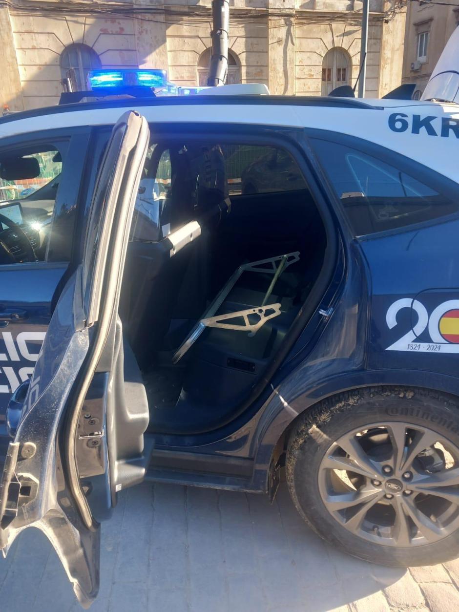 Uno de los 'coche escoba' utilizados