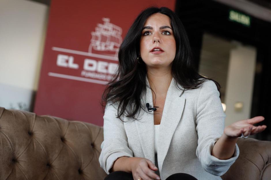 Pepa Millán, en un momento de la entrevista