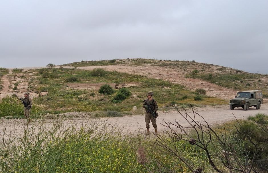 Un momento de la misión de alerta temprana del Grupo de Regulares de Melilla nº52