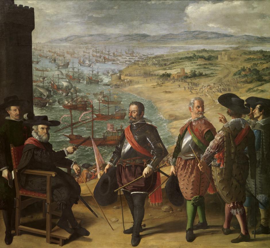 Defensa de Cádiz contra los ingleses. Obra de Zurbarán