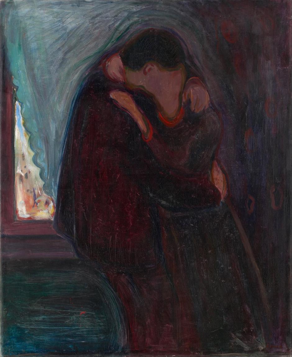 El beso. Obra de Edvard Munch