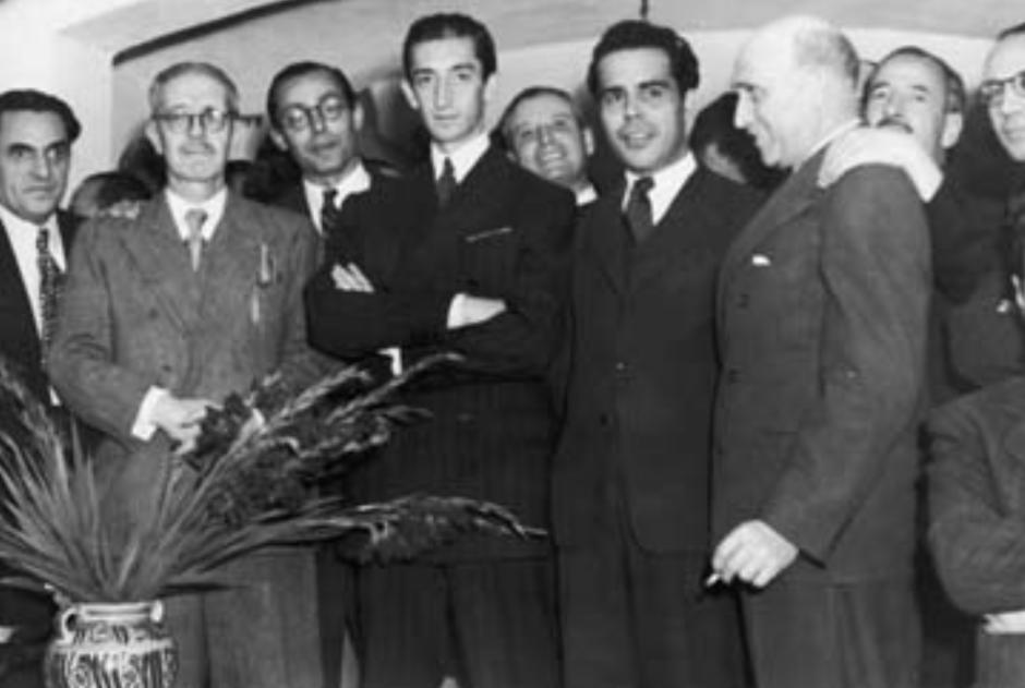 Pedro Garfias, Antonio Jaén Morente, Manolete, Juan Rejano y Francisco Azorín Izquierdo, en México