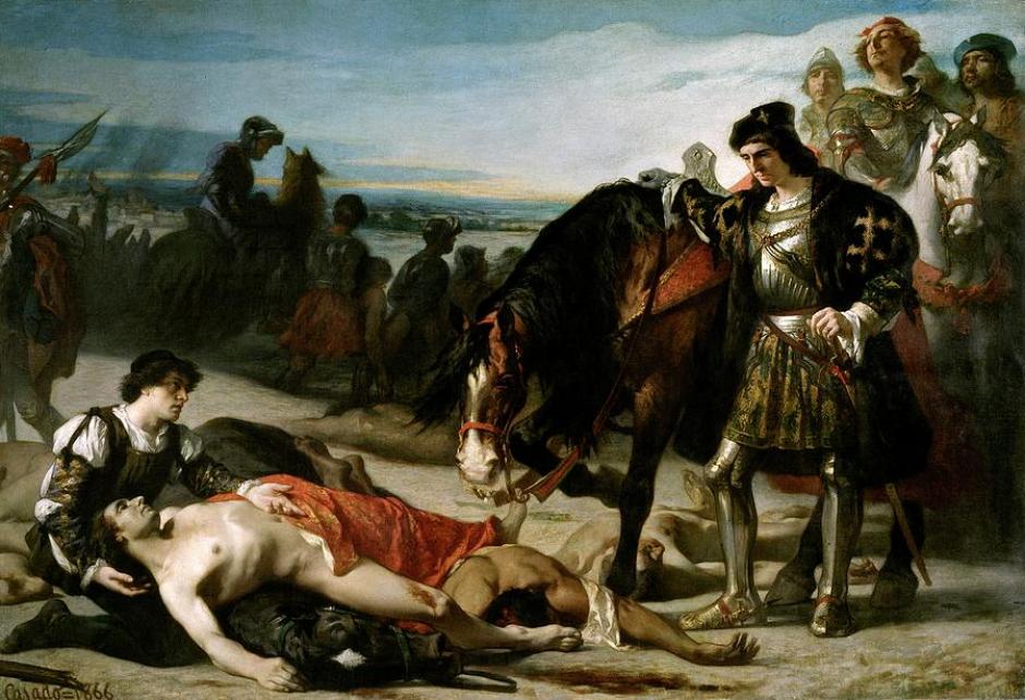 'Los dos caudillos', cuadro de José Casado del Alisal
