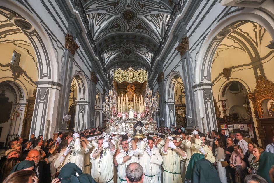 Actor Antonio Banderas during Holy Week 2025 in Malaga