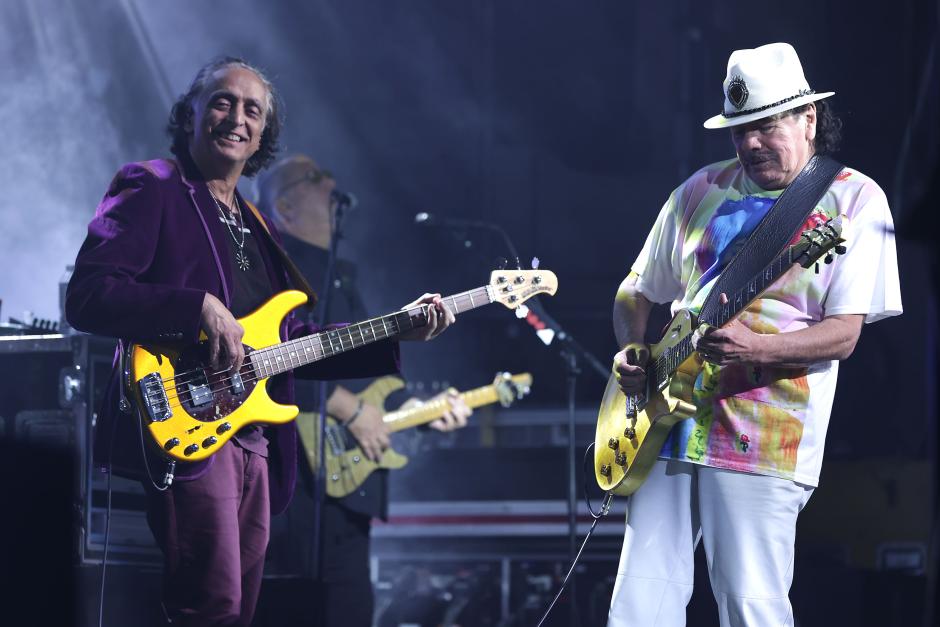 Benny Rietvelt y Carlos Santana