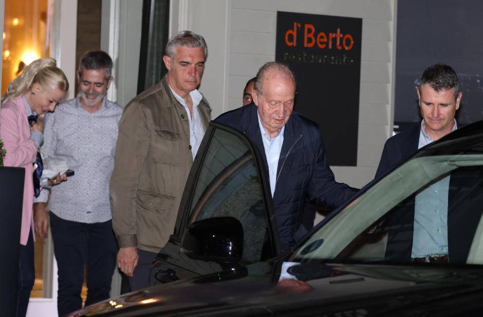 King Emeritus Juan Carlos I in Sanxenxo 23 April 2025