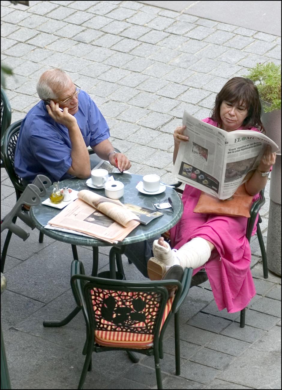 JOSEP BORRELL Y LA MINISTRA DE MEDIO AMBIENTE DE ESPA¿A CRISTINA NARBONA