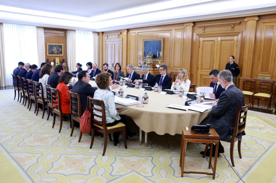 Desarrollo de la reunión del Consejo de Seguridad Nacional, presidida por Su Majestad el Rey