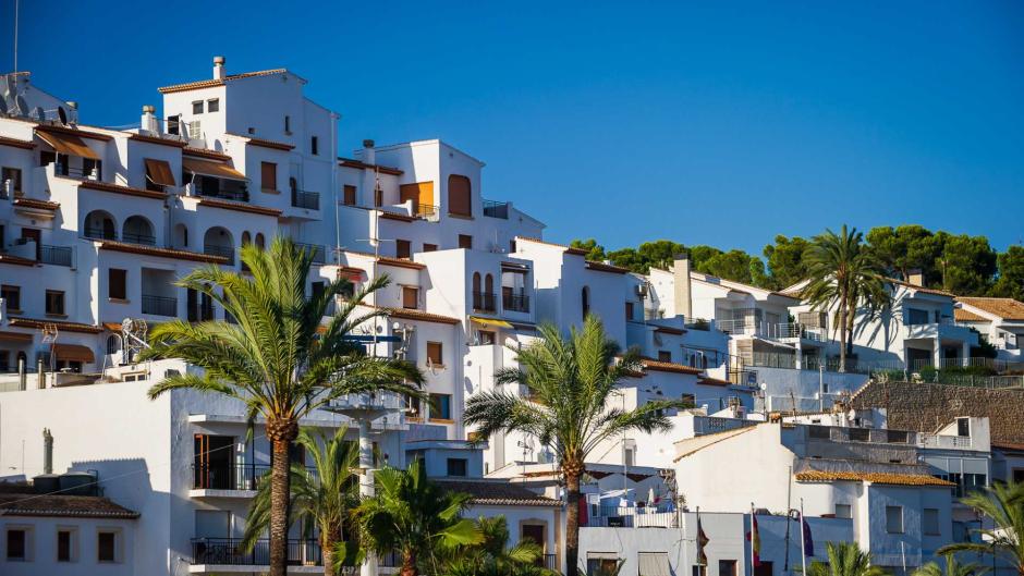Viviendas de la población de Teulada Moraira