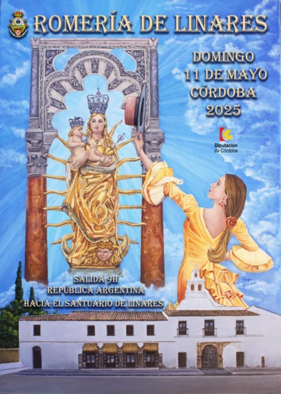 Cartel de la romería de Linares