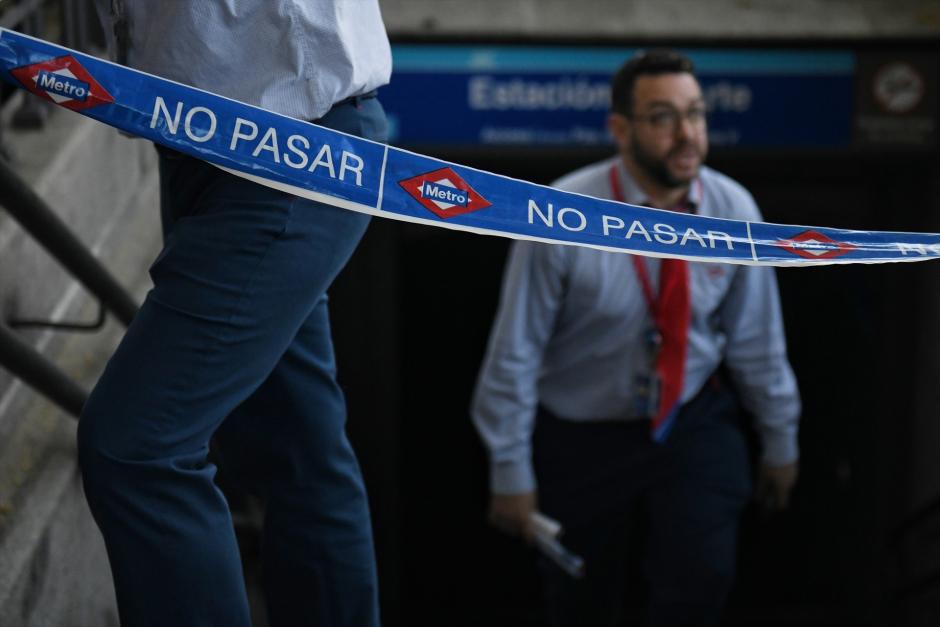 Metro de Madrid durante el apagón
