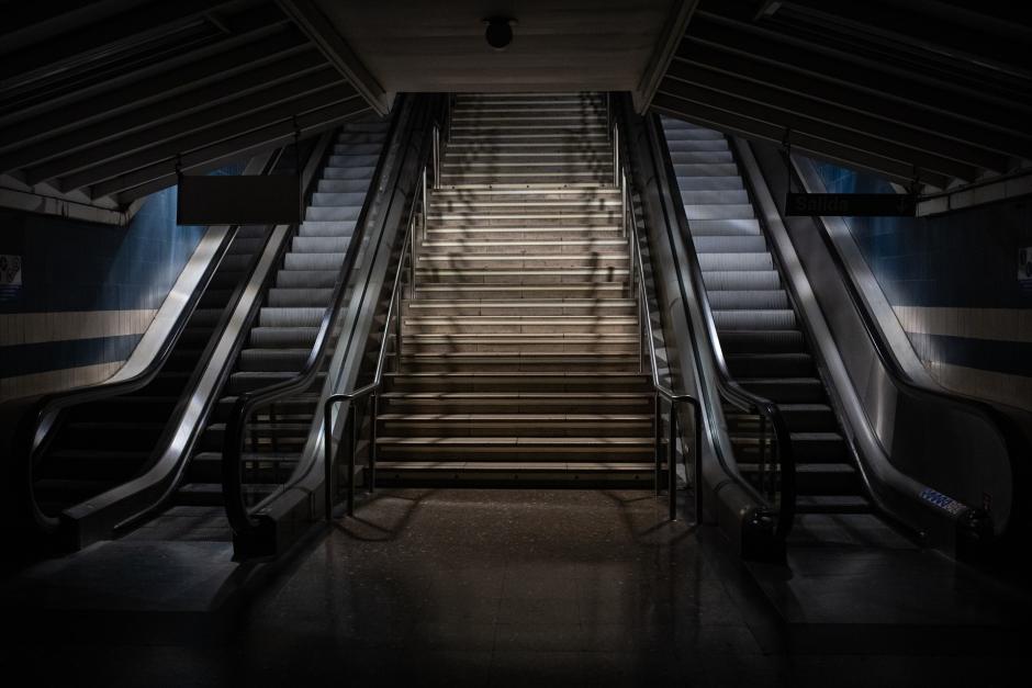 Metro de Madrid durante el apagón