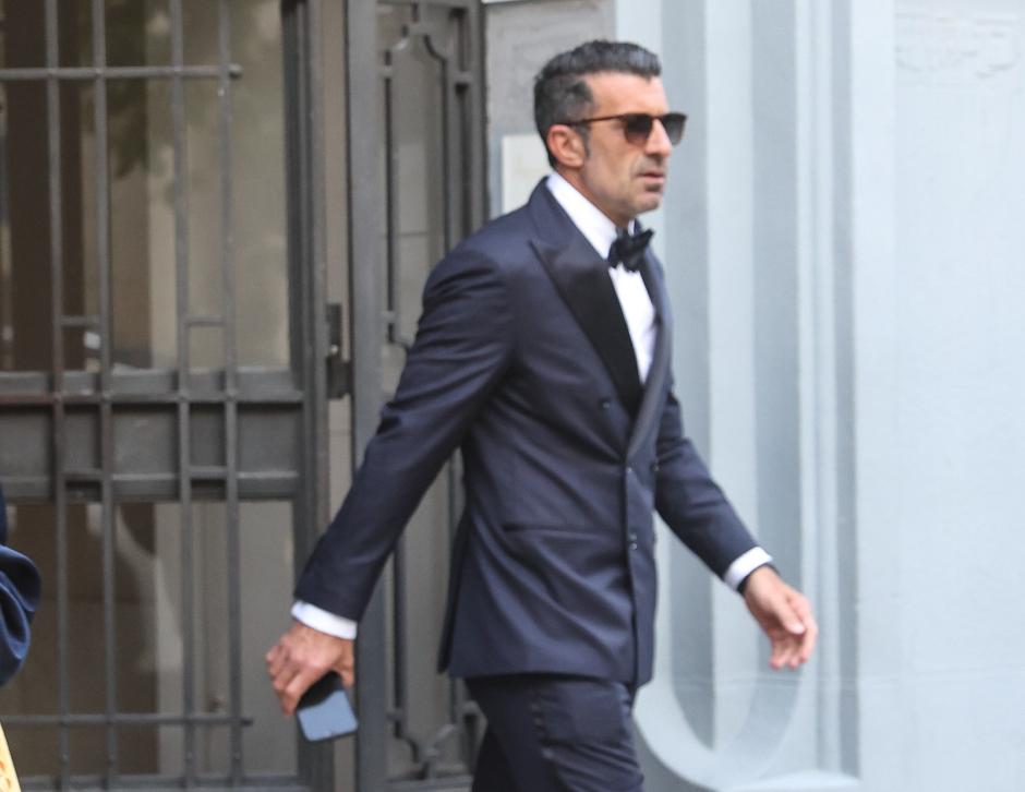 Luis Figo, de camino a los premios Laureus