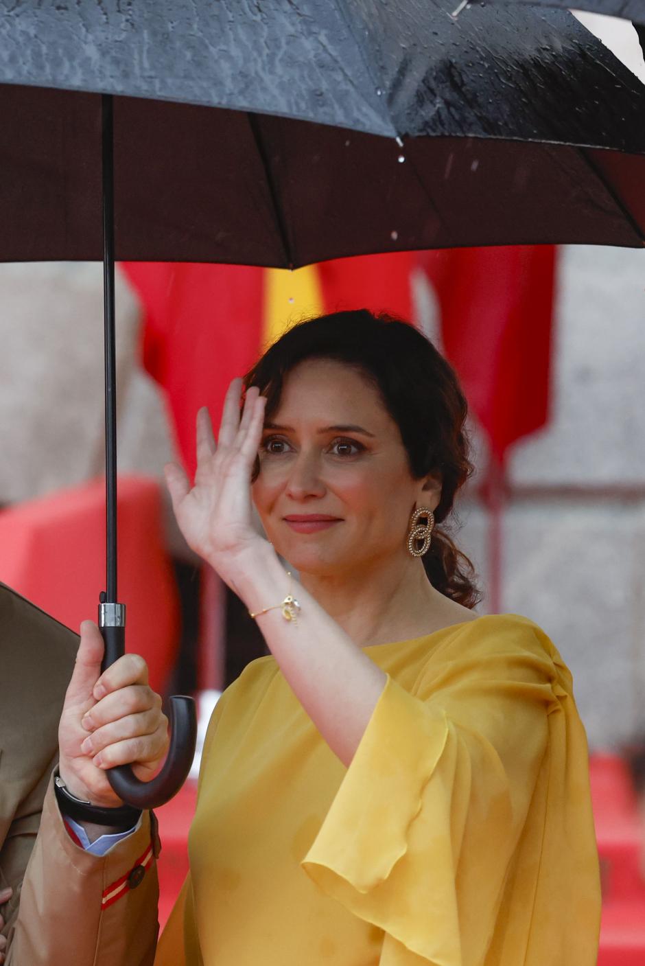 La presidenta de la Comunidad de Madrid, Isabel Díaz Ayuso, durante el homenaje a los Héroes del 2 de Mayo en Madrid