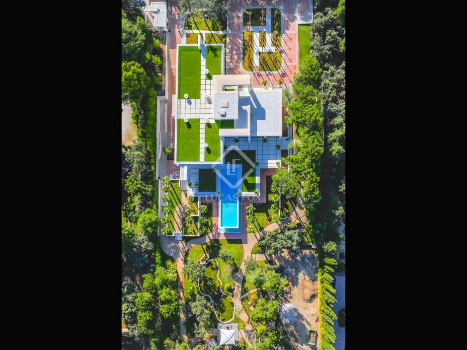 Vista aérea de Villa Serenity