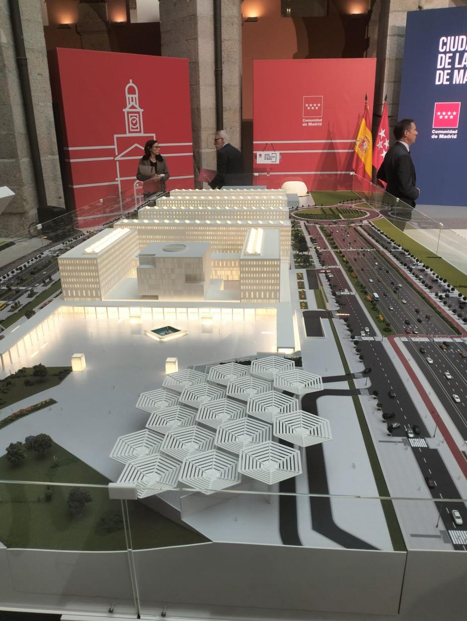 Maqueta de la nueva Ciudad de la Justicia de Madrid