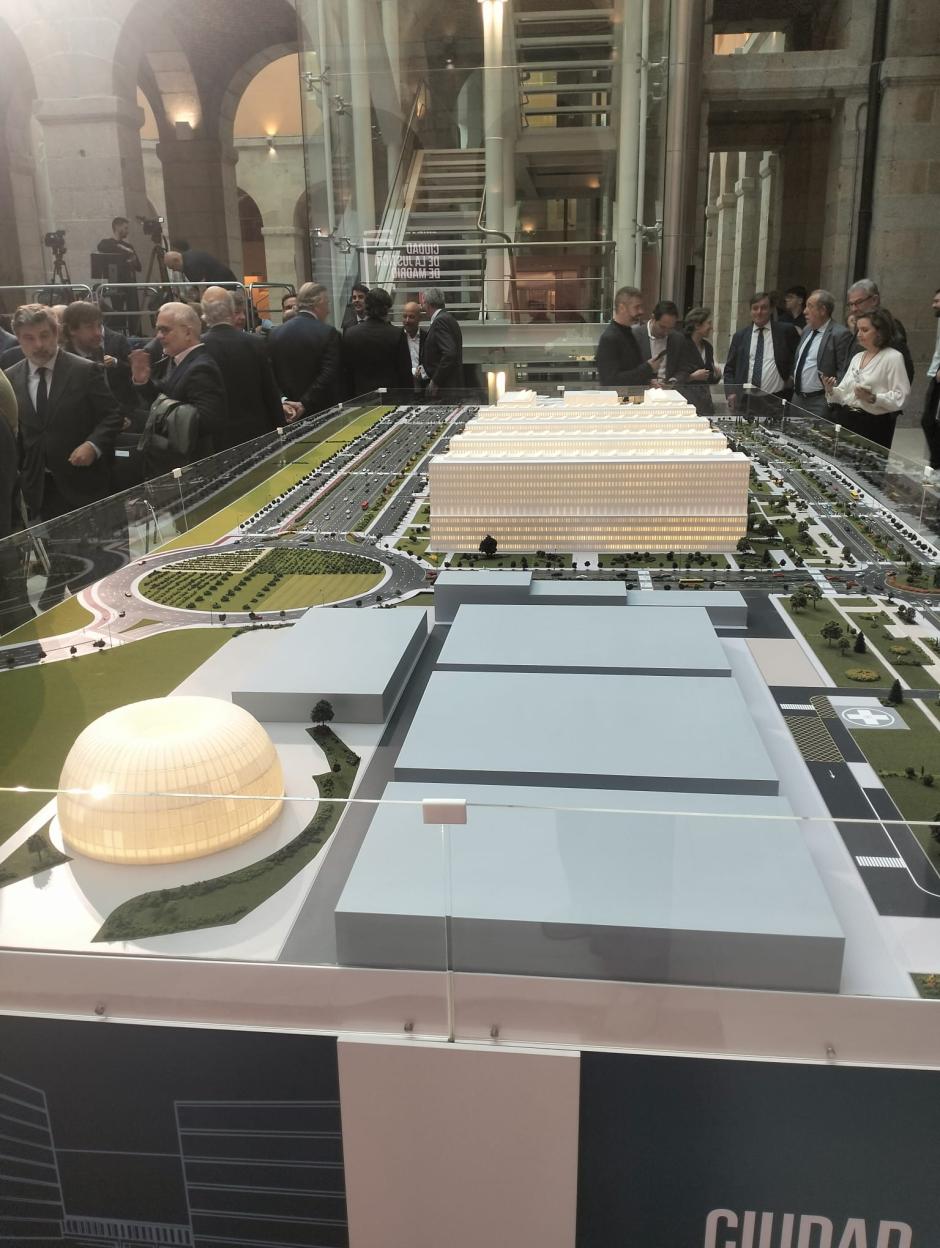 Maqueta de la nueva Ciudad de la Justicia de Madrid