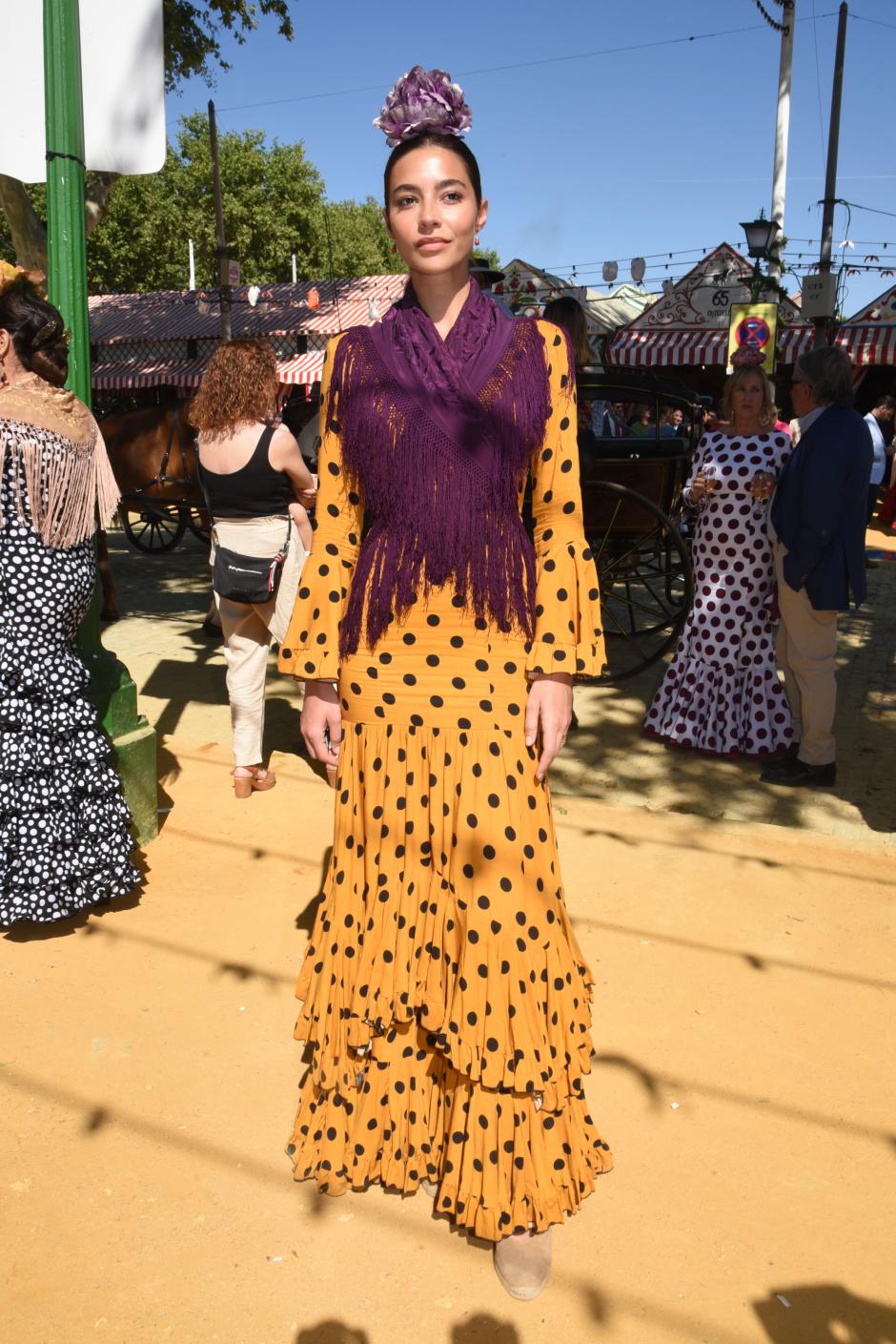 Rocio Crusset during Sevilla Fair in Seville, April 23, 2023