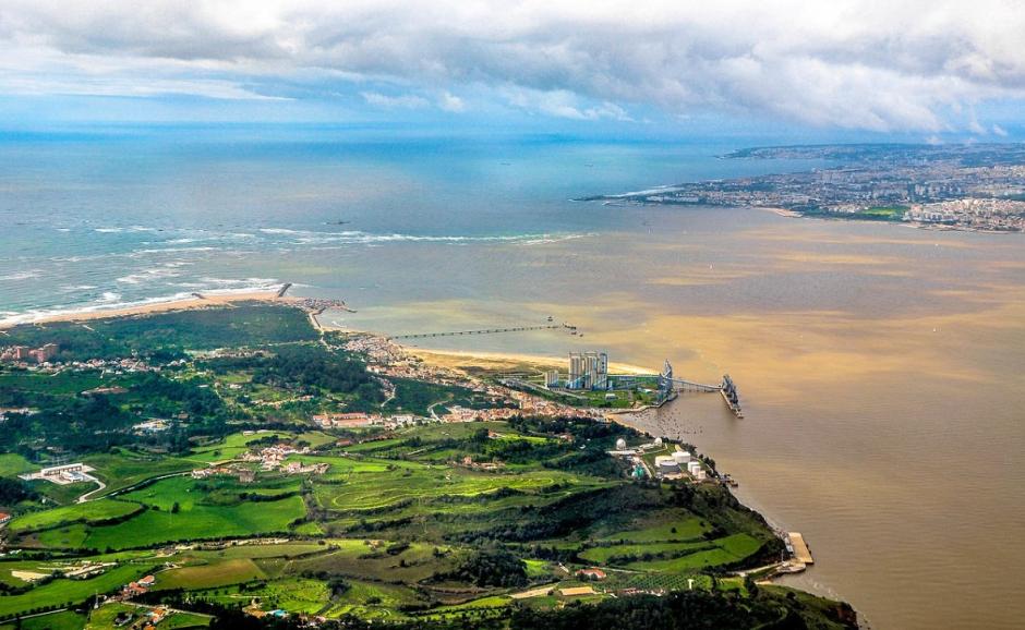 Desembocadura del Tajo en Lisboa