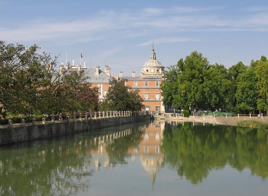 El Tajo a su paso por Aranjuez, al lado del Palacio Real