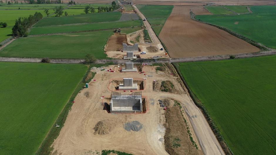 Tramo Amusco-Osorno (Viaducto Arroyo del Berco), de la línea de AVE Palencia-Santander