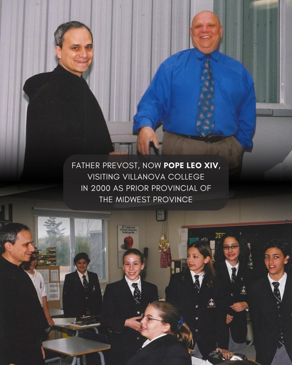 Robert Prevost visitó en el año 2000 la Universidad Villanova (Pensilvania), donde se licenció en Teología