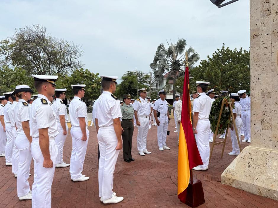Homenaje a Blas de Lezo celebrado este lunes en Cartagena de Indias