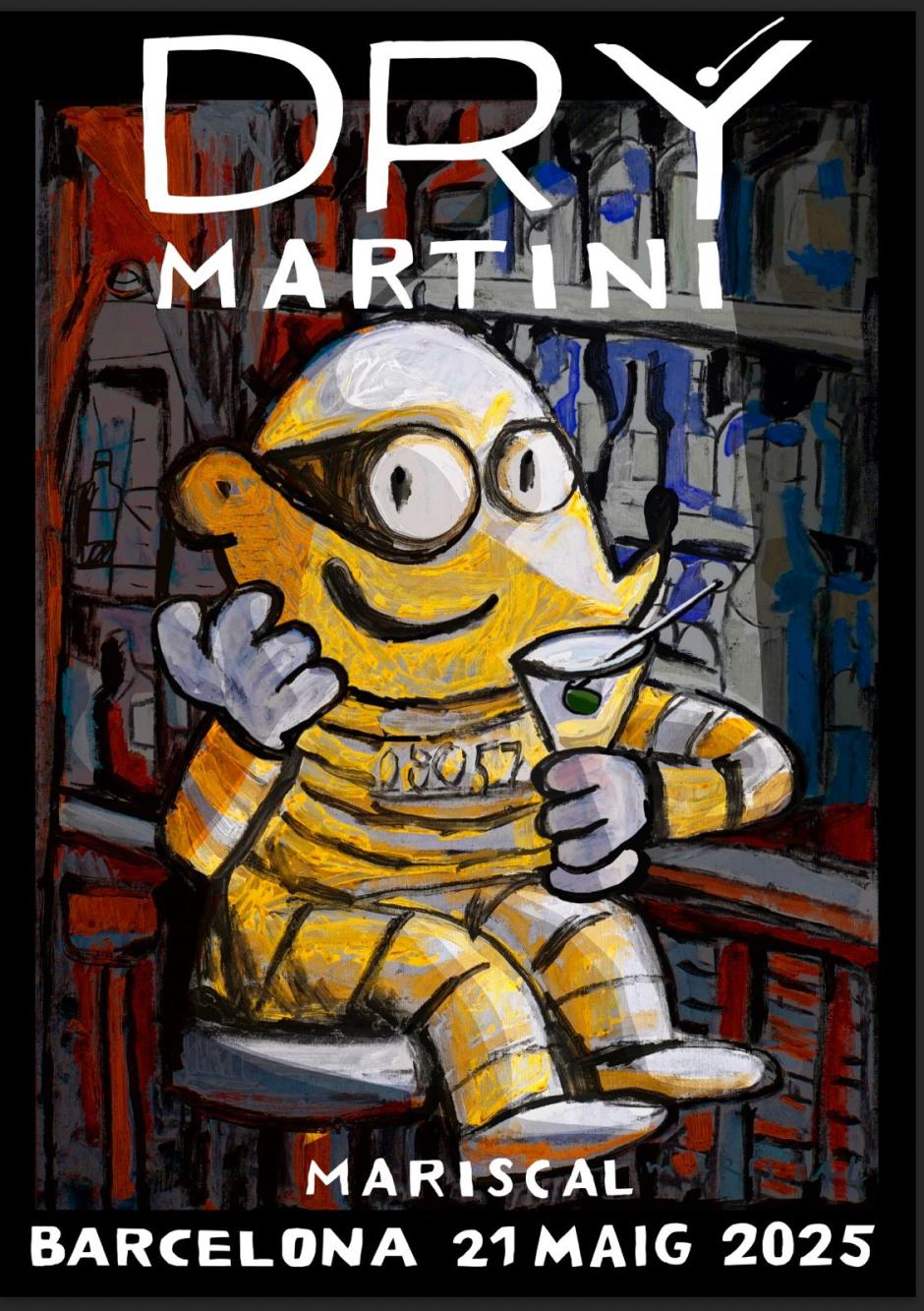 Cartel de la exposición 'Mariscal en Dry Martini'