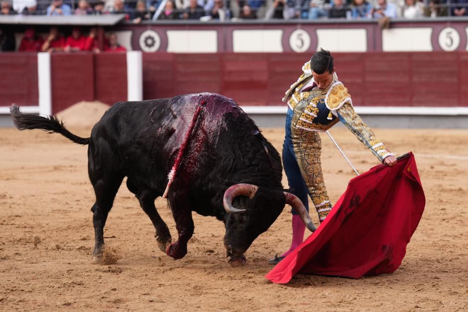David Galván, este jueves en Las Ventas, que pitó a los dos toros de su lote