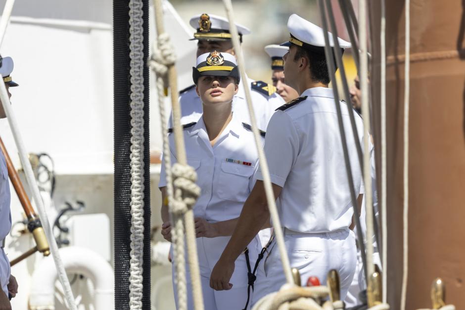 Doña Leonor, en el buque escuela de la Armada Española