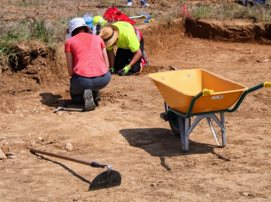 Inspección arqueológica en la antigua ciudad de Lancia, en León