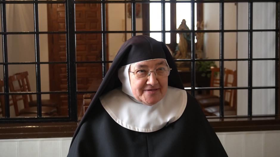 Sor Rosa María, religiosa agustina contemplativa, estuvo en la visita de Prevost