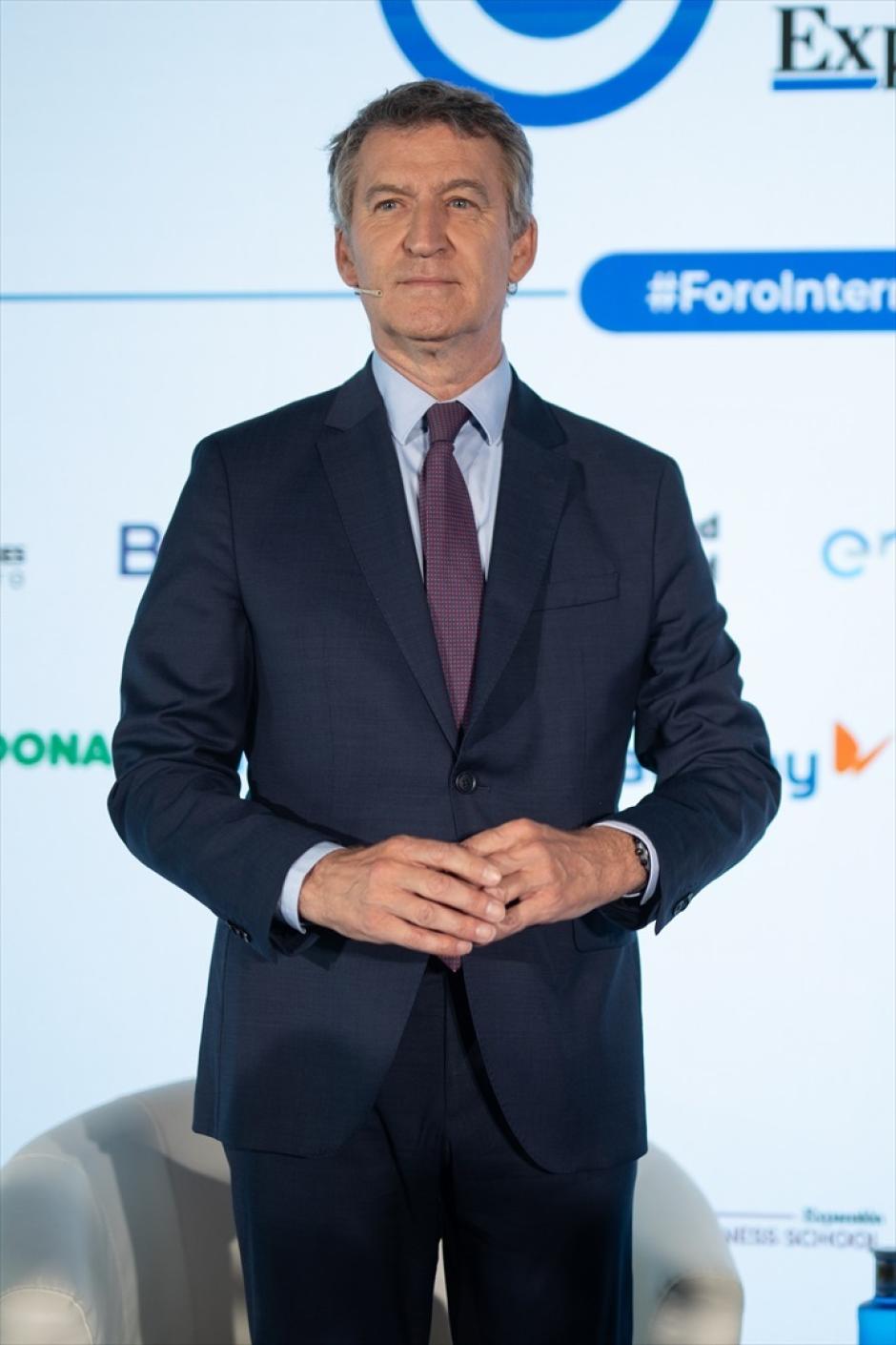 El presidente del PP, Alberto Núñez Feijóo