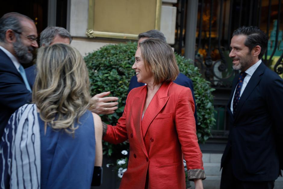 Cuca Gamarra, a su llegada al Hotel Four Seasons