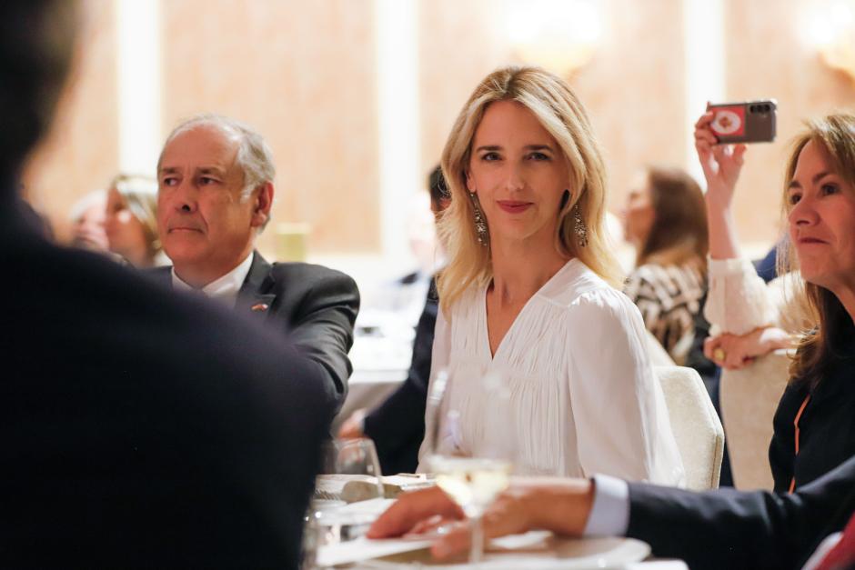 Cayetana Álvarez de Toledo, durante la entrega de los premios