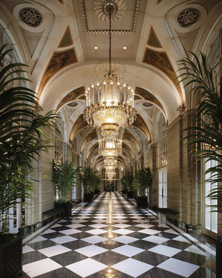 El famoso Silver Corridor del hotel.