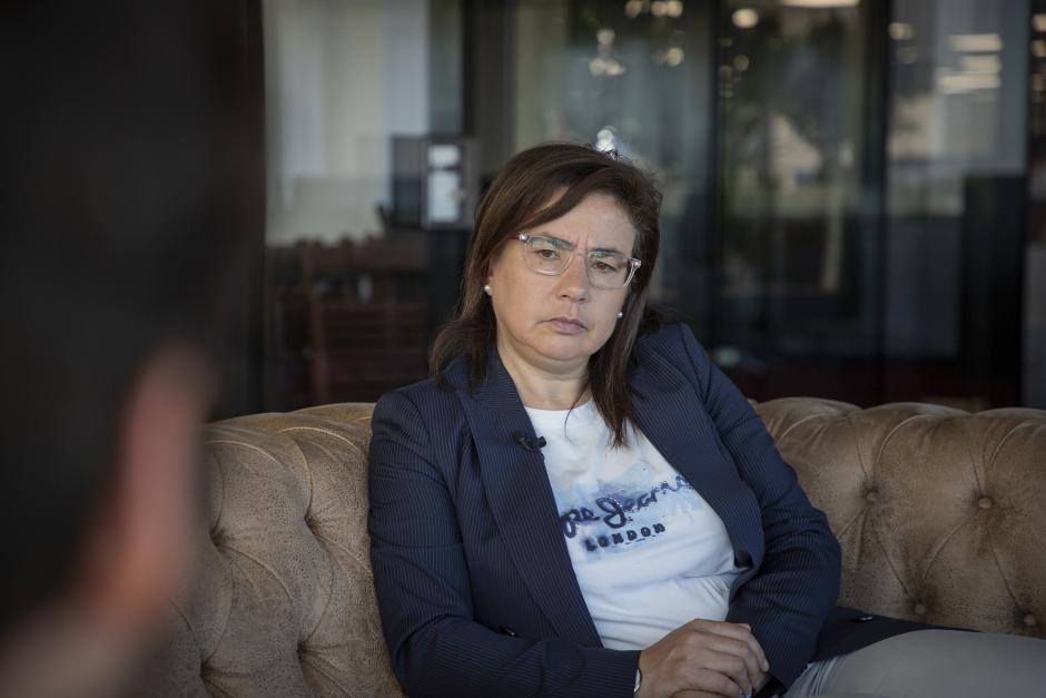 La secretaria nacional de Interior del PP, Ana Vázquez, durante su entrevista con El Debate