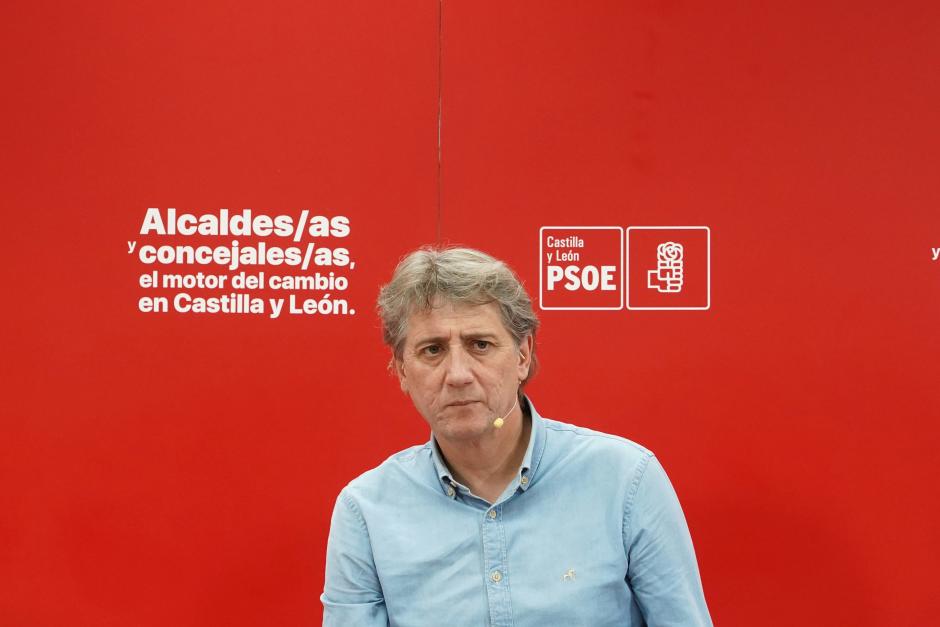 El secretario general del PSOE de Castilla y León, Carlos Martínez este martes