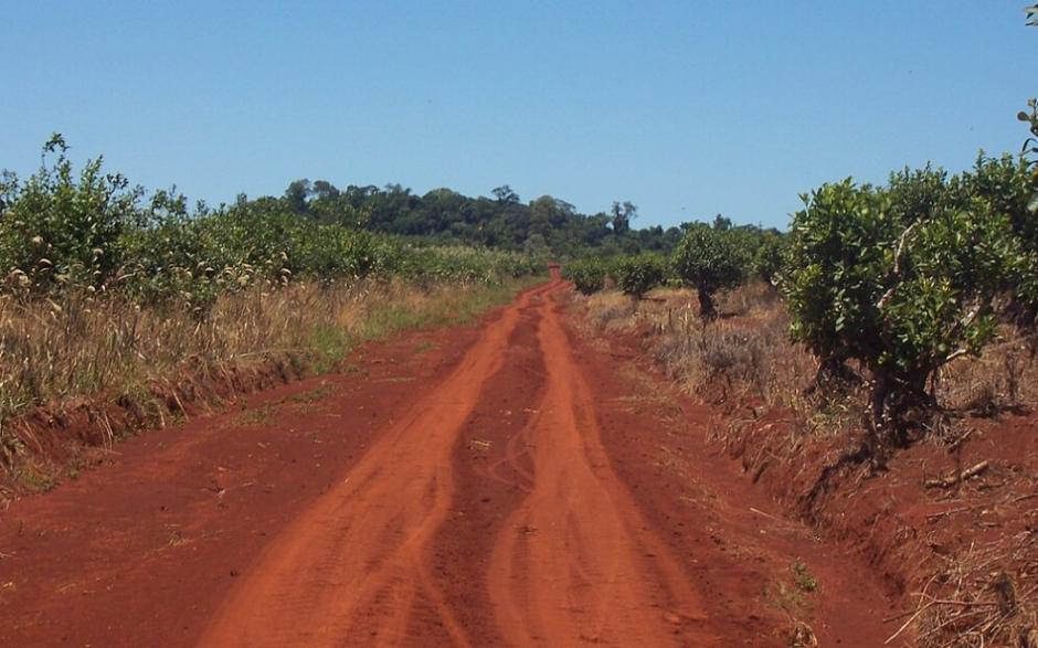 Tierra colorada en Argentina