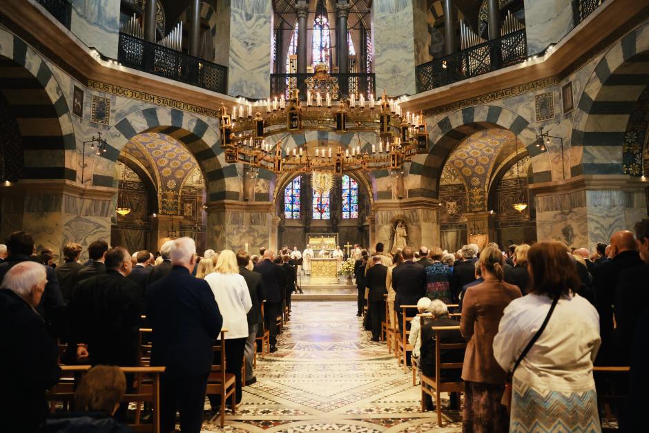 Misa oficiada este jueves en la Catedral de Aquisgrán con la presencia del Rey