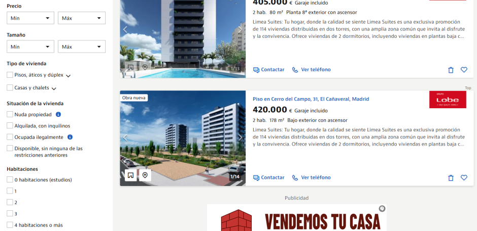 Nuevo filtro para evitar okupaciones de Idealista