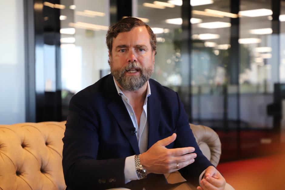Espinosa de los Monteros, durante la entrevista