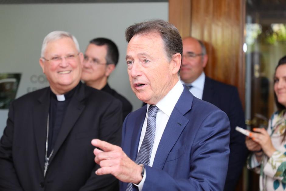 Matías Prats, en la sede de la CEE